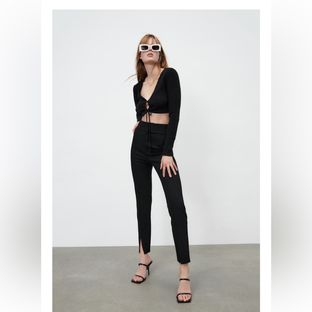 Zara slit leg leggings